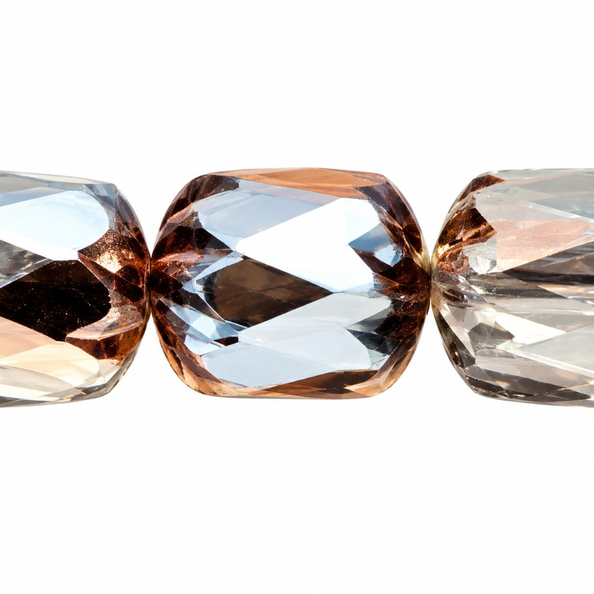 Fire Polished Faceted Cathedral Beads, Crystal 27637 (00030-27637), Glass, Czech Republic