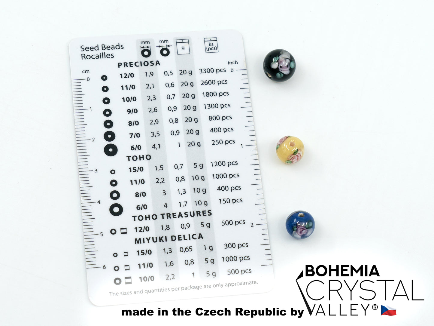 30 pcs Lampwork Beads 1 / Oval (271-29-001), Handmade, Preciosa Glass, Czech Republic