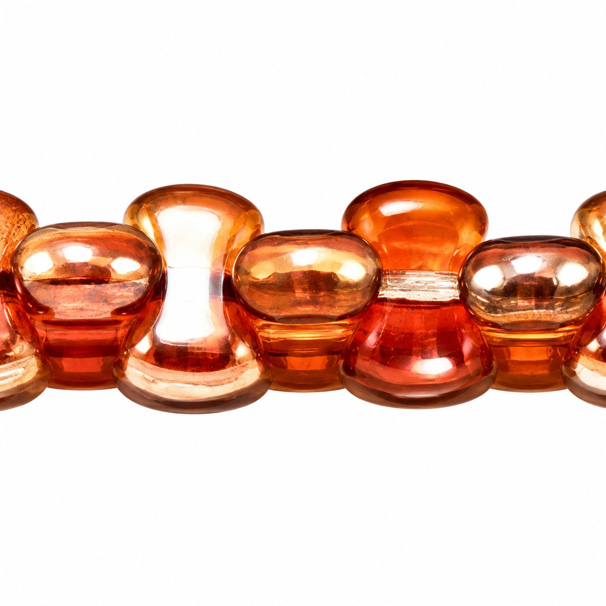 Shaped Pressed Beads, Crystal 23401 (00030-23401), Glass, Czech Republic