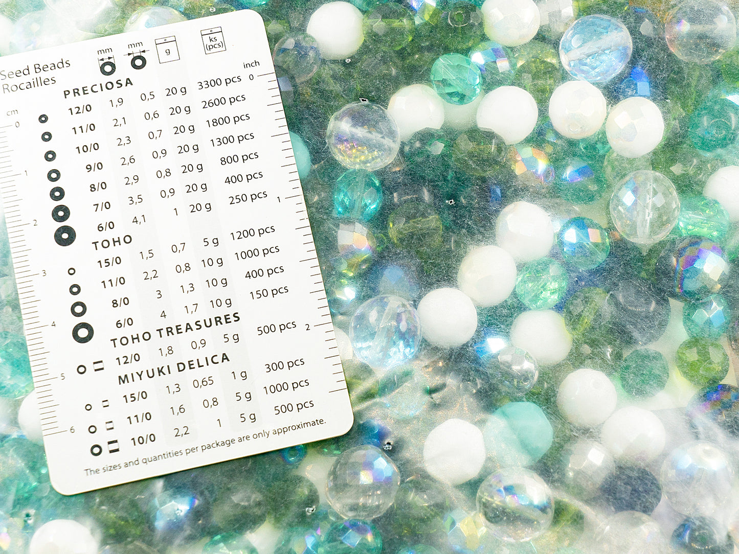 OUTLET 250g Faceted Fire Polished Round Beads , mi x mi mm, Mixed Colors Green White (mix green white), Glass, Czech Republic