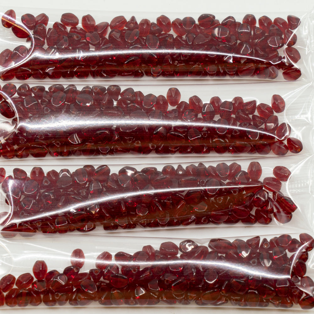 OUTLET 10 克捏珠,5 x 5 毫米,蛋白石红 (91260),玻璃,捷克共和国