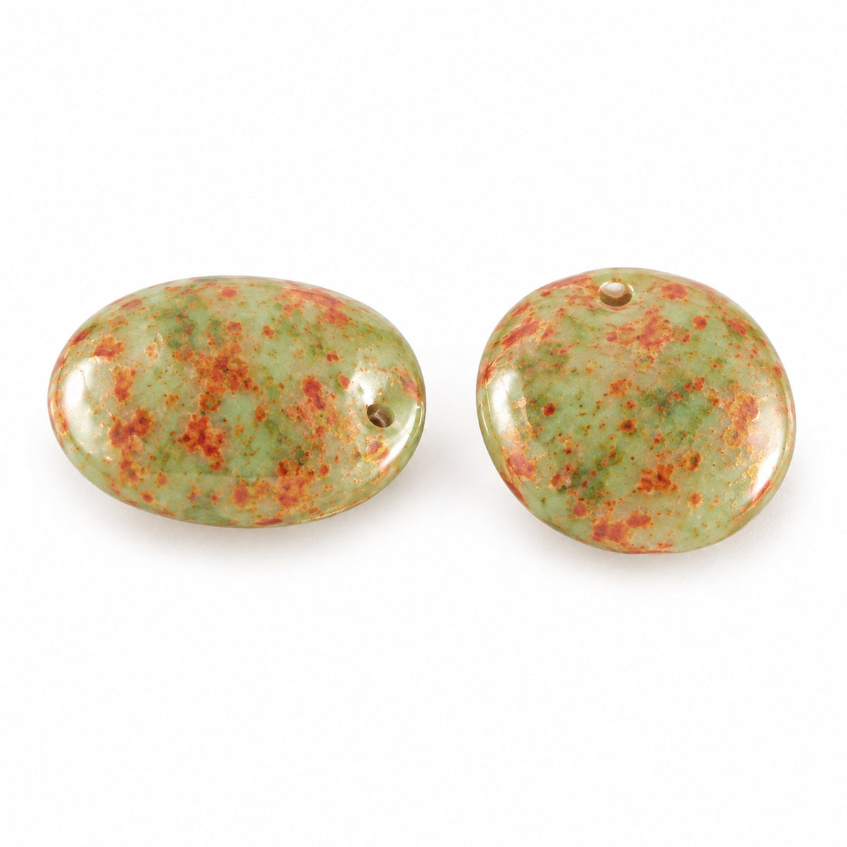 Oval Lentil Beads, X1556 47903 (x1556-47903), Glass, Czech Republic