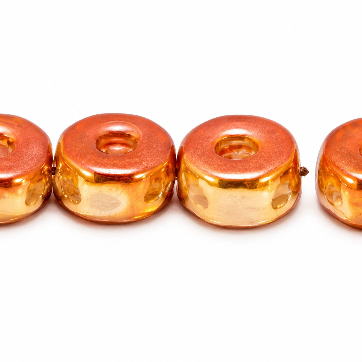 Triple Hole Beads, Crystal, Transparent 111-77-794 8X4Mm 00030, Chalk White Full Apricot (03000-29123), Glass, Czech Republic