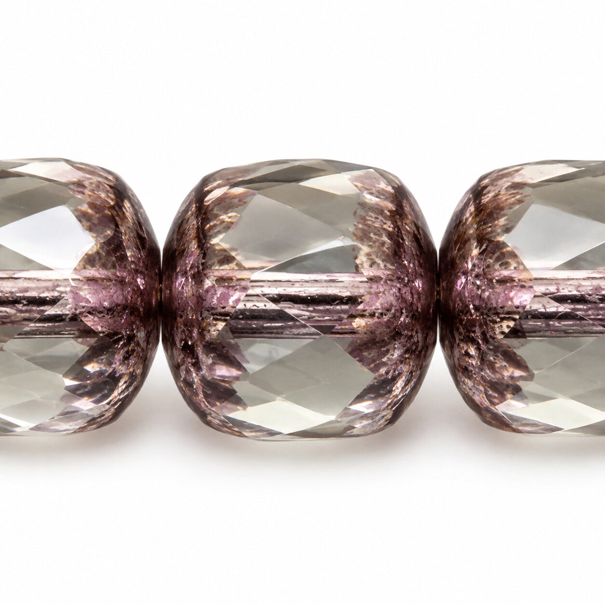 Cathedral Faceted Fire Polished Beads, Crystal Vega Iris (00030-15781), Glass, Czech Republic