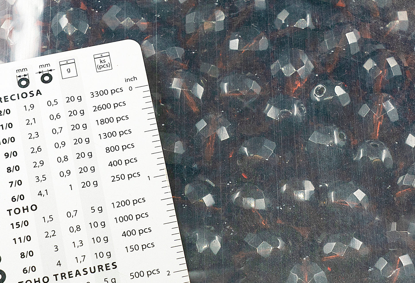 アウトレット 250g ファセット加工 ファイアポリッシュ ラウンドビーズ 14 x 14 mm 透明ブラウン (10110) ガラス チェコ共和国