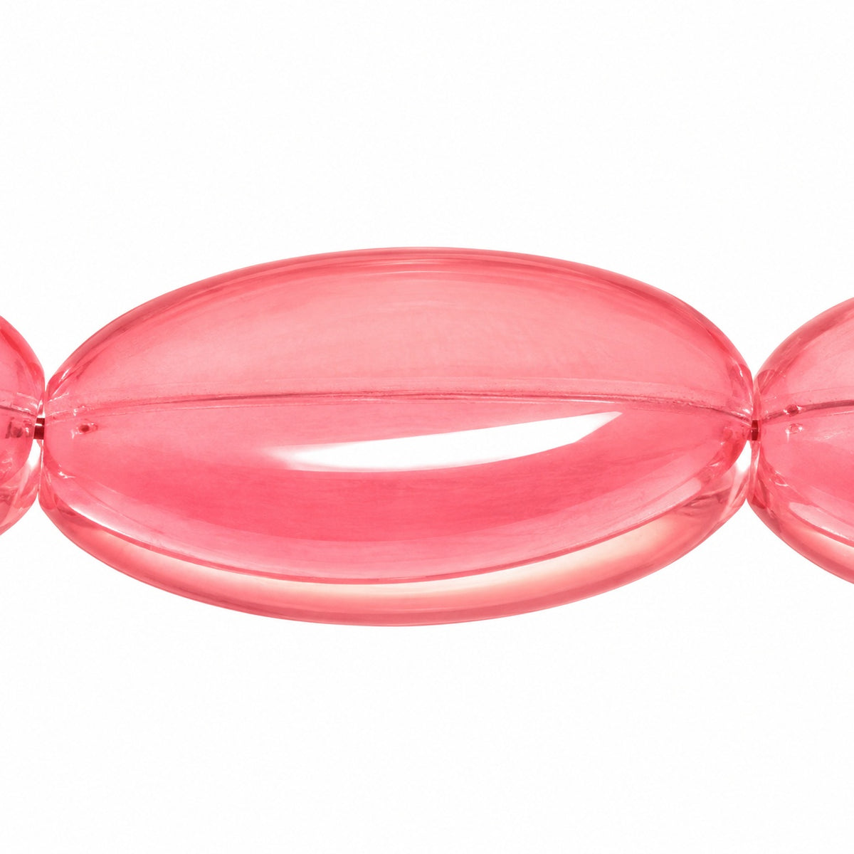 Oval Beads, Crystal 215 (00030-215), Glass, Czech Republic