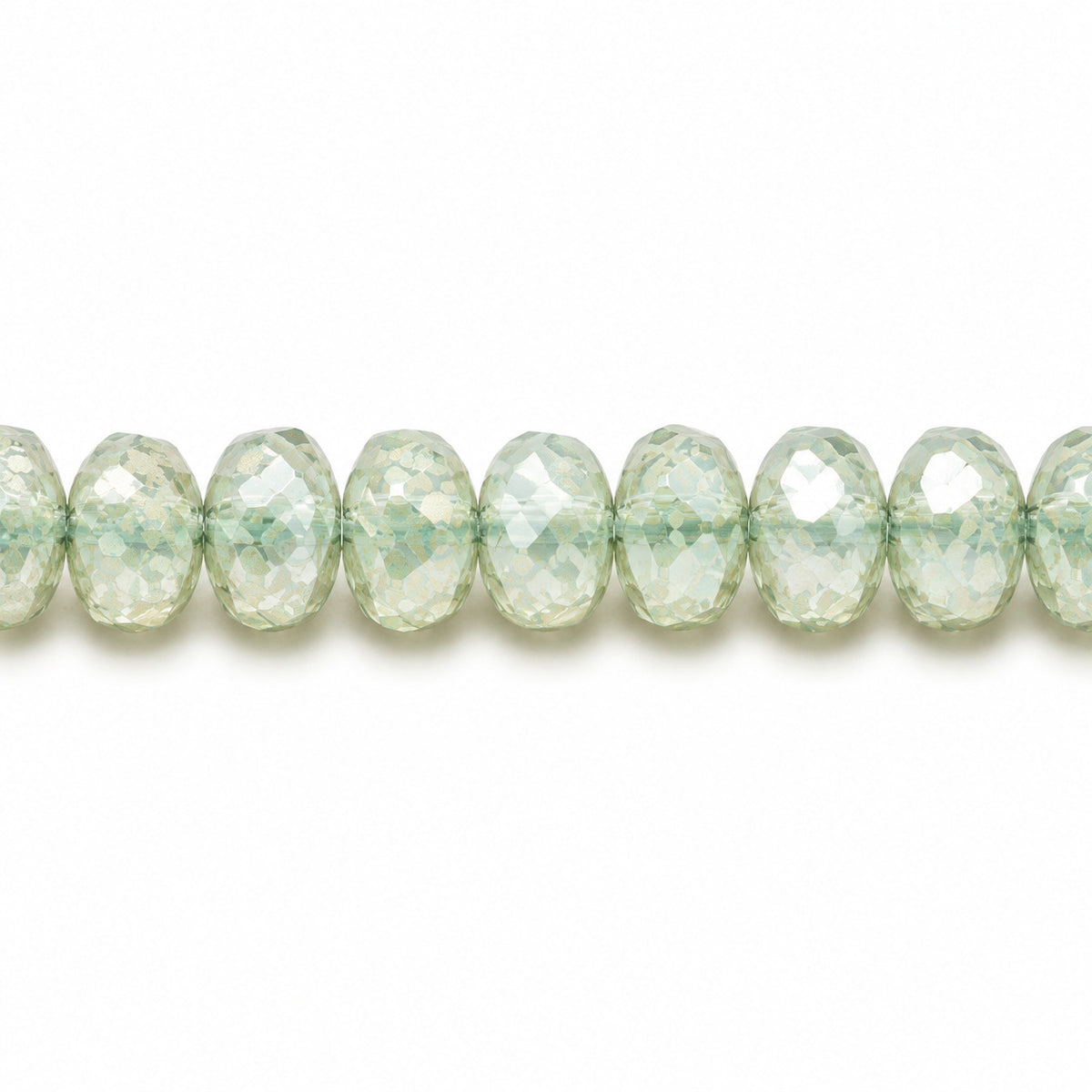 Special Cut Faceted Fire Polished Beads, Opal White 15454 (01000-15454), Glass, Czech Republic