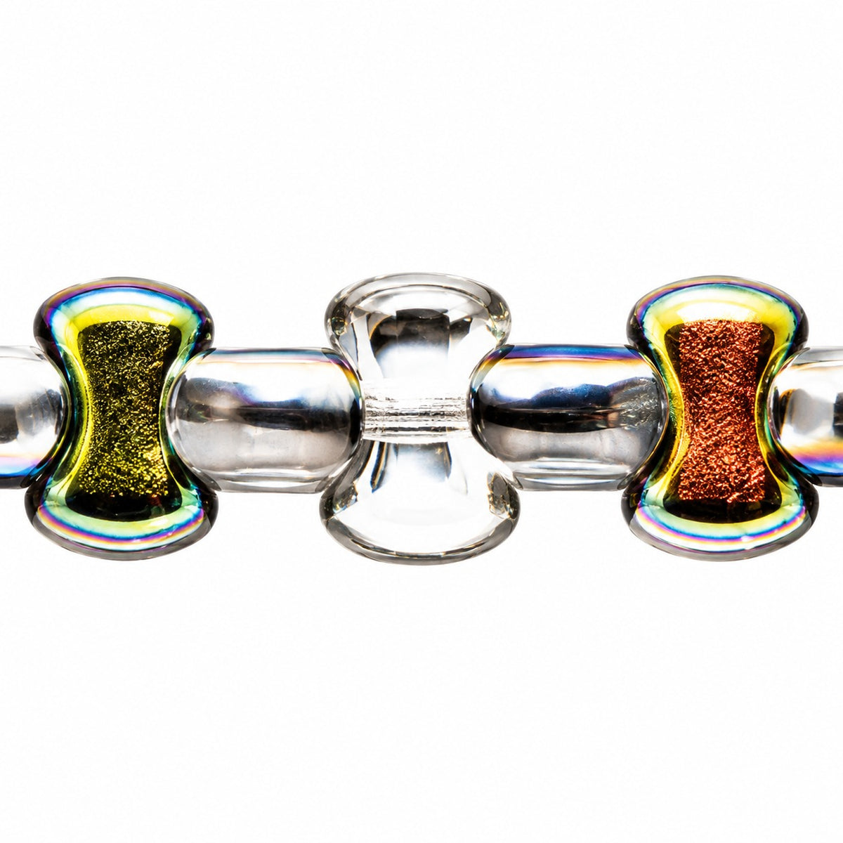 Shaped Pressed Beads, Crystal Crystal Vitrail Medium Coating (00030-28101), Glass, Czech Republic