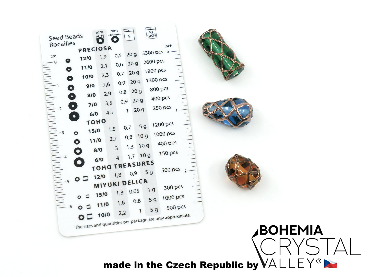 30 pcs Lampwork Beads 2365 / Round (271-19-001), Handmade, Preciosa Glass, Czech Republic