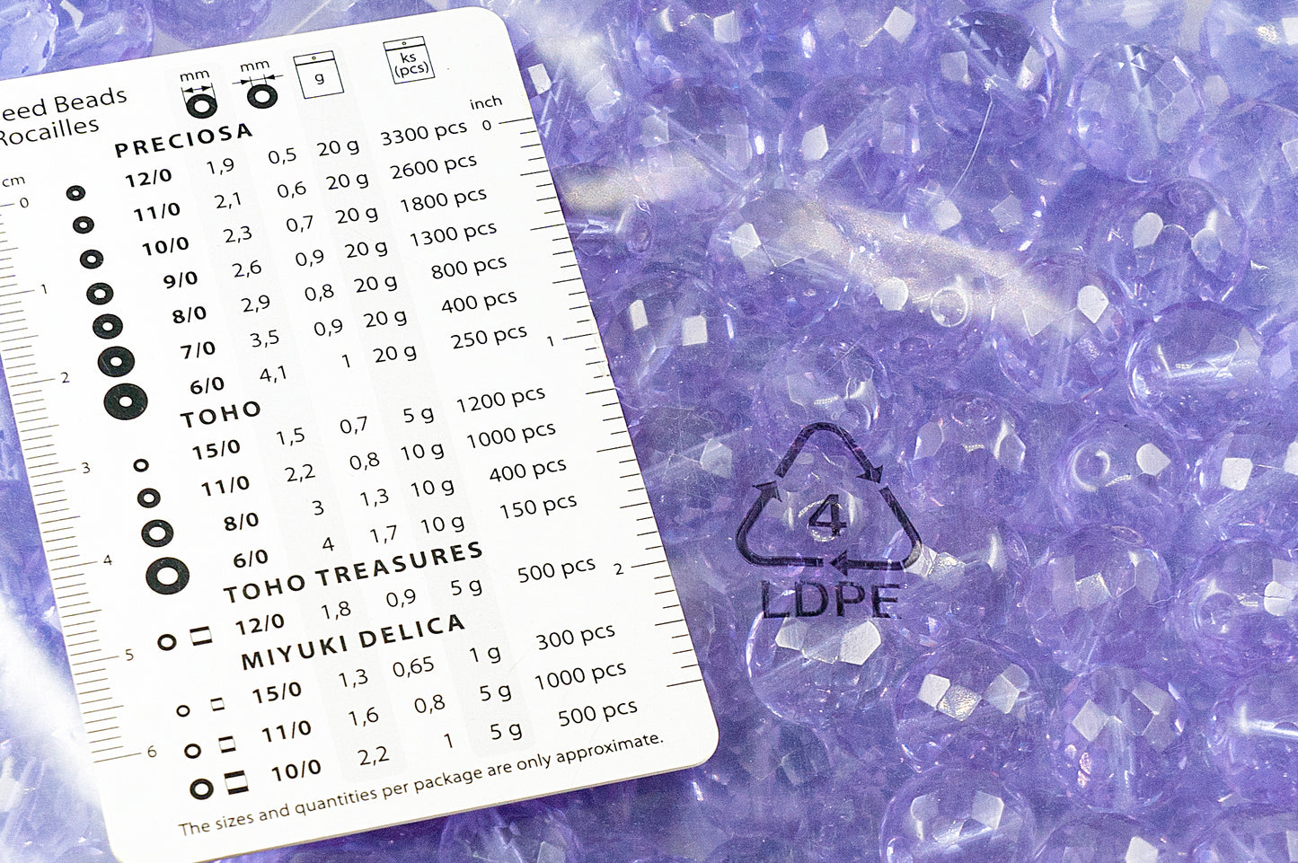 アウトレット 250g ファセット加工 ファイアポリッシュ ラウンドビーズ 14 x 14 mm 透明ライトアメジスト (20300) ガラス チェコ共和国