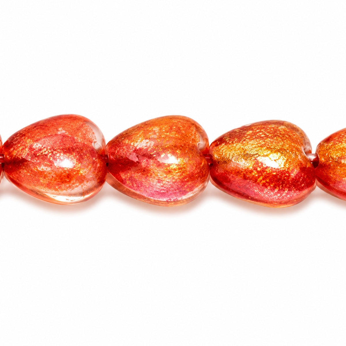 Heart Beads, Crystal 48816 (00030-48816), Glass, Czech Republic
