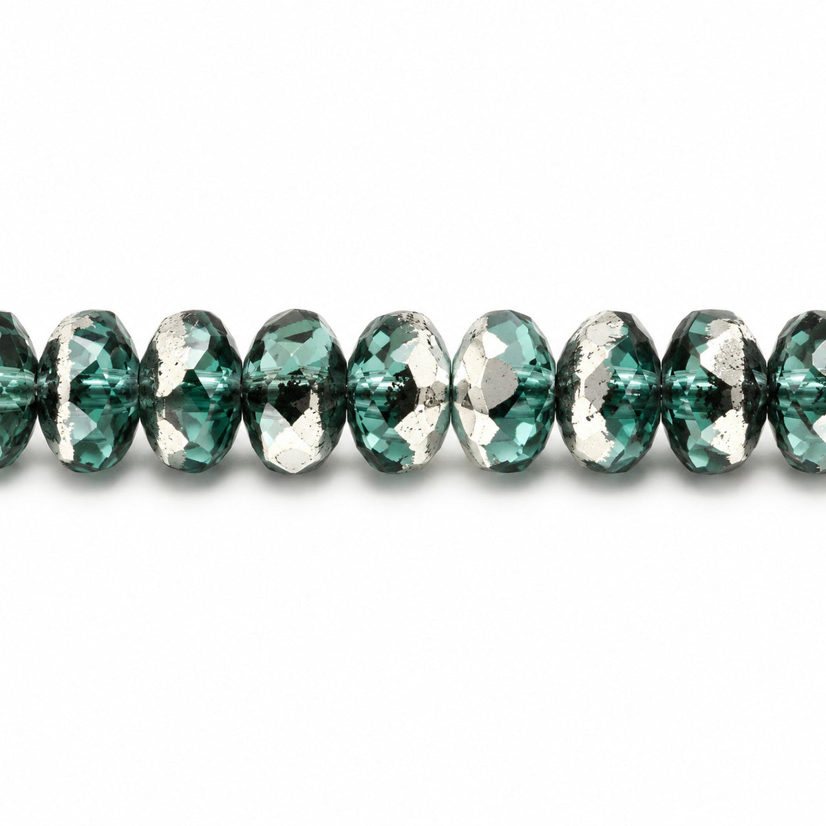 Special Cut Faceted Fire Polished Beads, Transparent Aqua 29536 (60210-29536), Glass, Czech Republic