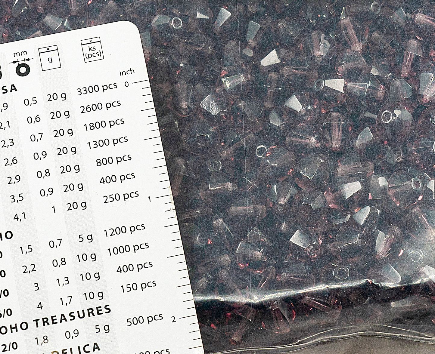 アウトレット 250g バイコーン ファセット ファイアポリッシュ ビーズ バイコーン、8 x 8 mm、アメジスト (20060)、ガラス、チェコ共和国