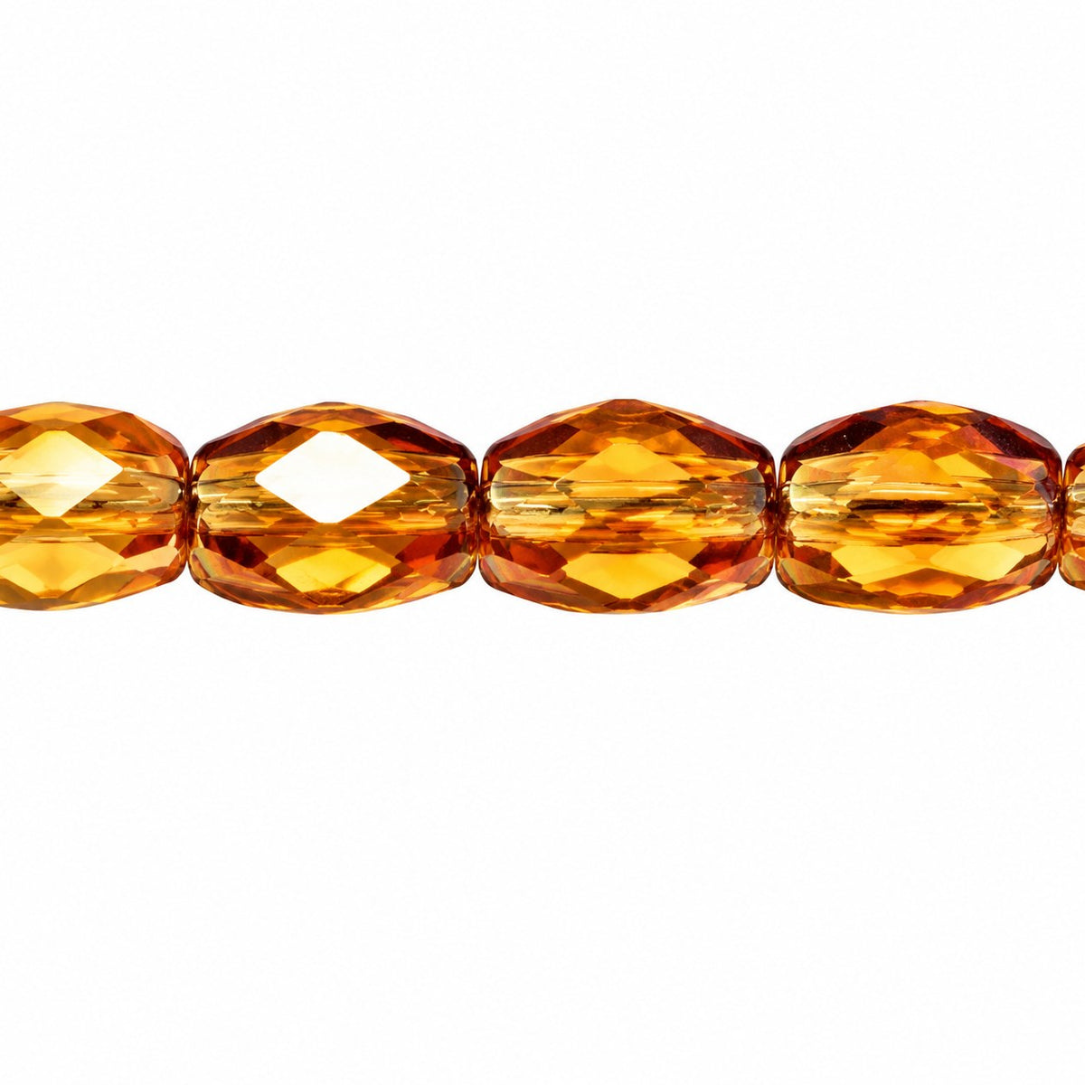 Oval Faceted Beads, 1Xxxx (1xxxx), Glass, Czech Republic