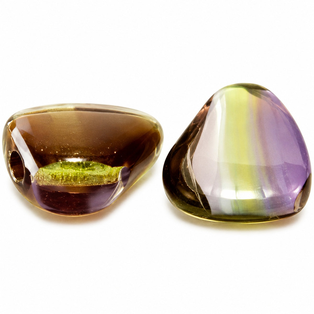 Seashell Beads, X1721 (x1721), Glass, Czech Republic