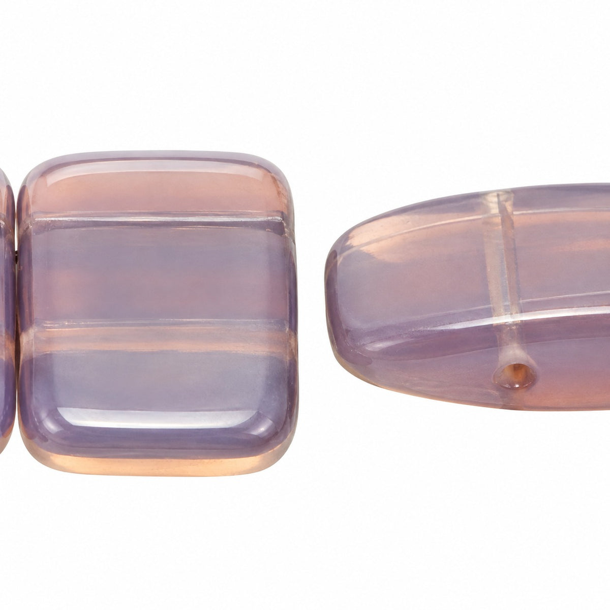 Carrier Beads, Transparent Light Amethyst (21000), Glass, Czech Republic