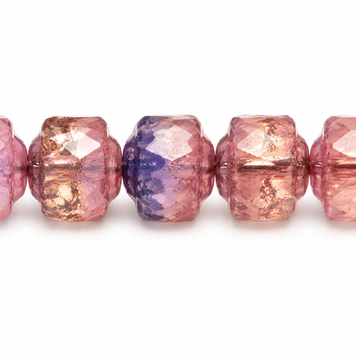 Cathedral Faceted Fire Polished Beads, X3215 Luster Red Full Coated (x3215-14495), Glass, Czech Republic