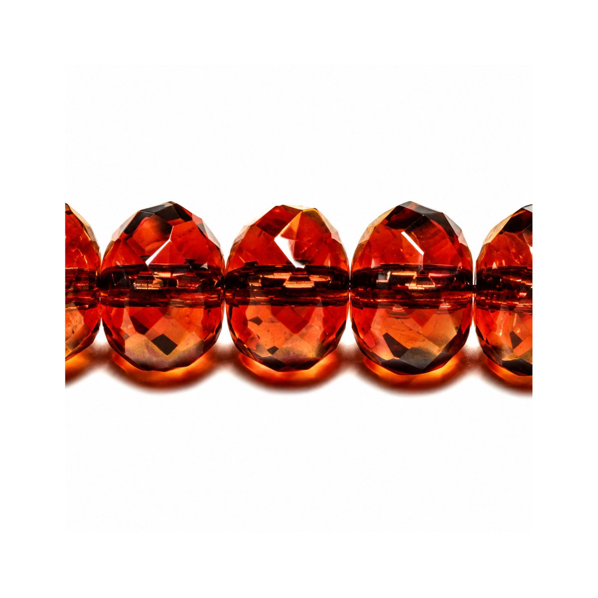 Special Cut Faceted Fire Polished Beads, Transparent Brown (10220), Glass, Czech Republic
