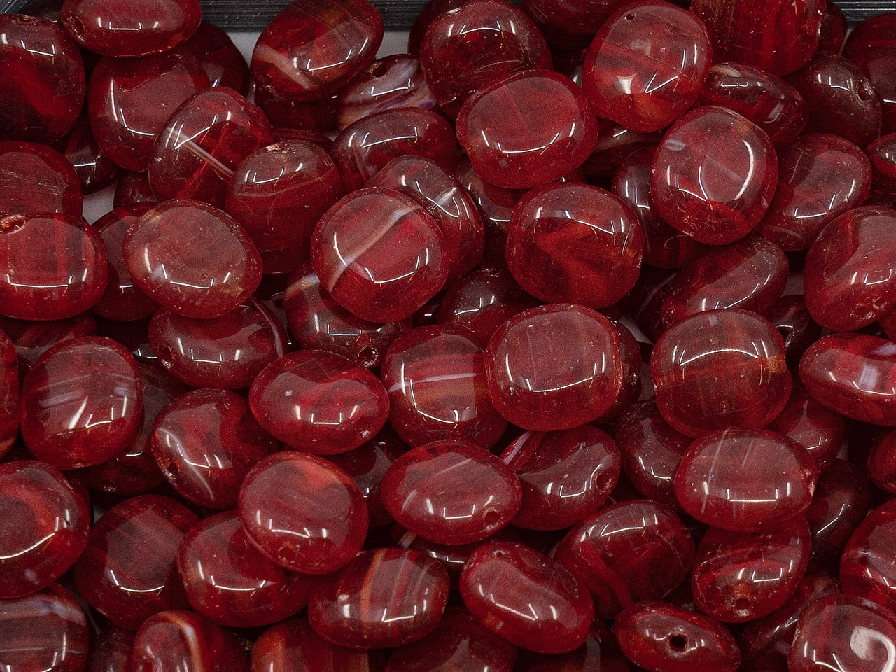 OUTLET Pressed Beads, mm, Glass, Czech Republic