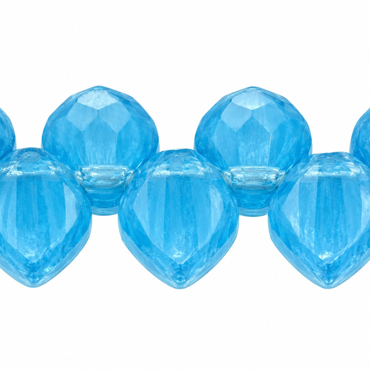 Small Leaf Pressed Beads, X1059 (x1059), Glass, Czech Republic