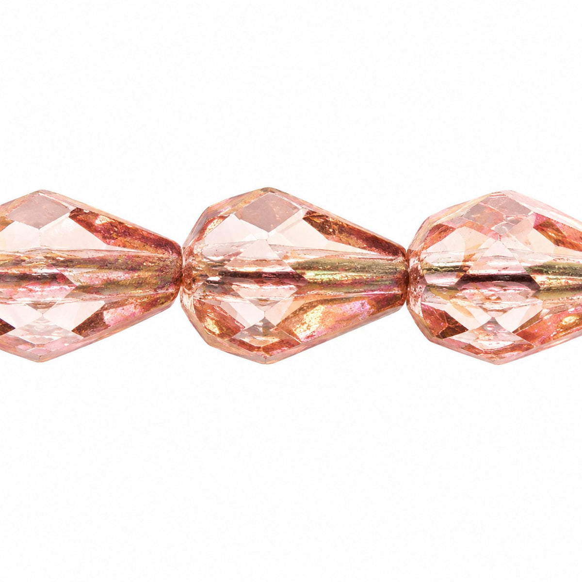 Faceted Fire Polished Beads Special Cut, Crystal Terracotta Red (00030-15495), Glass, Czech Republic