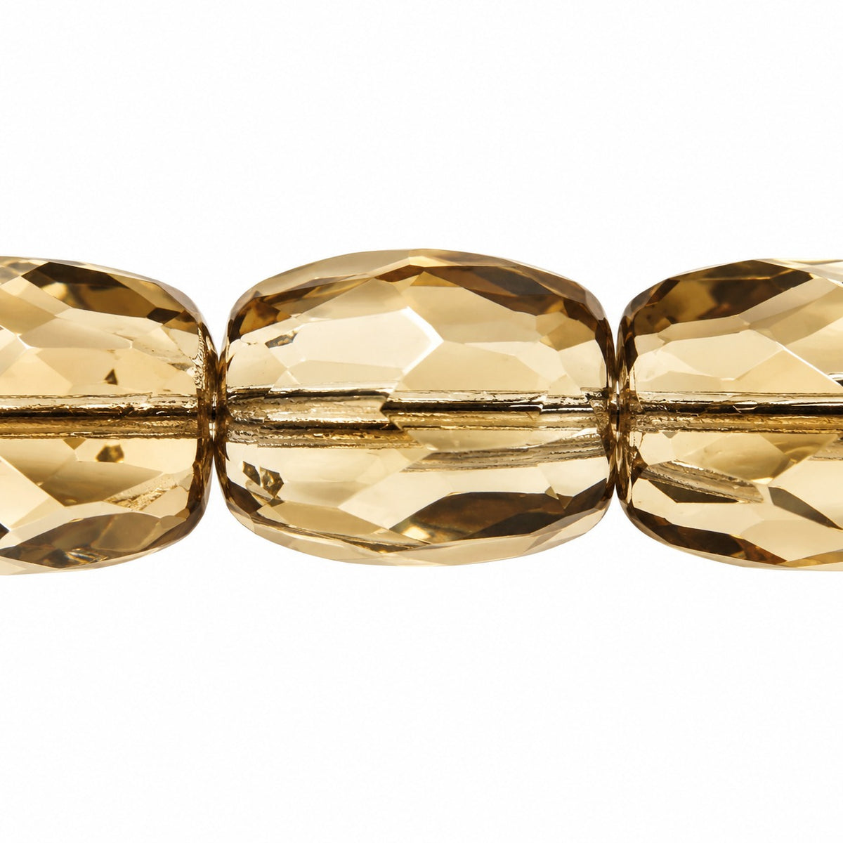Faceted Fire Polished Beads Special Cut, Gray (40010), Glass, Czech Republic