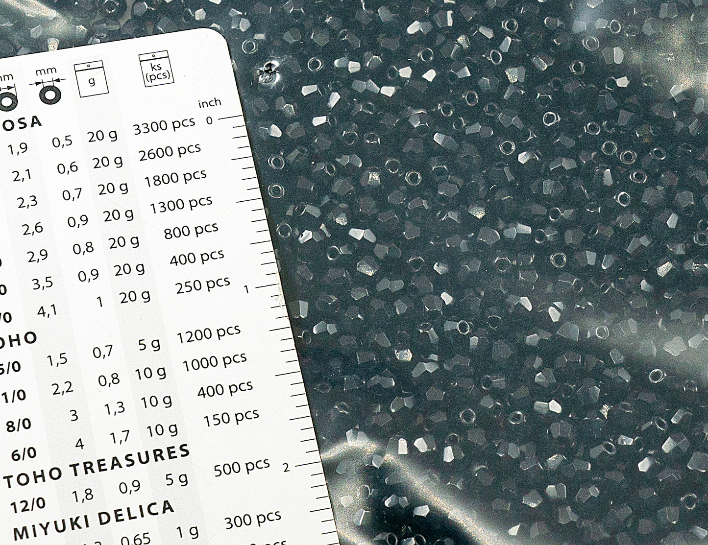 アウトレット 250g バイコーン ファセット ファイアポリッシュ ビーズ バイコーン、4 x 4 mm、ブラック (23980)、ガラス、チェコ共和国