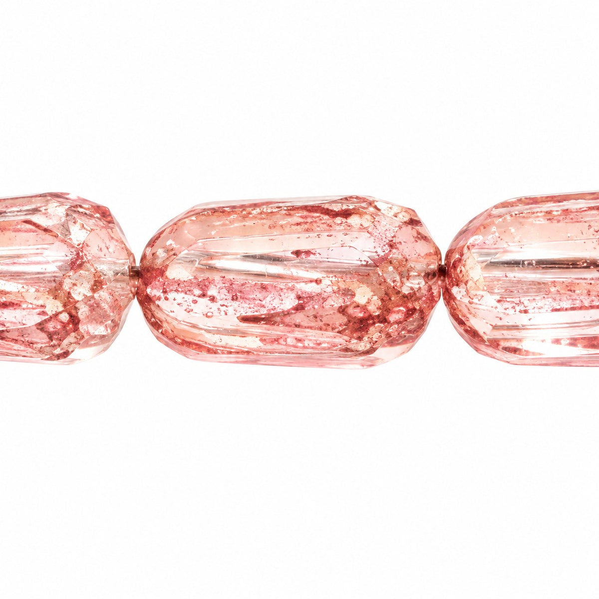 Tulip Flower Beads, Crystal Terracotta Red (00030-15495), Glass, Czech Republic