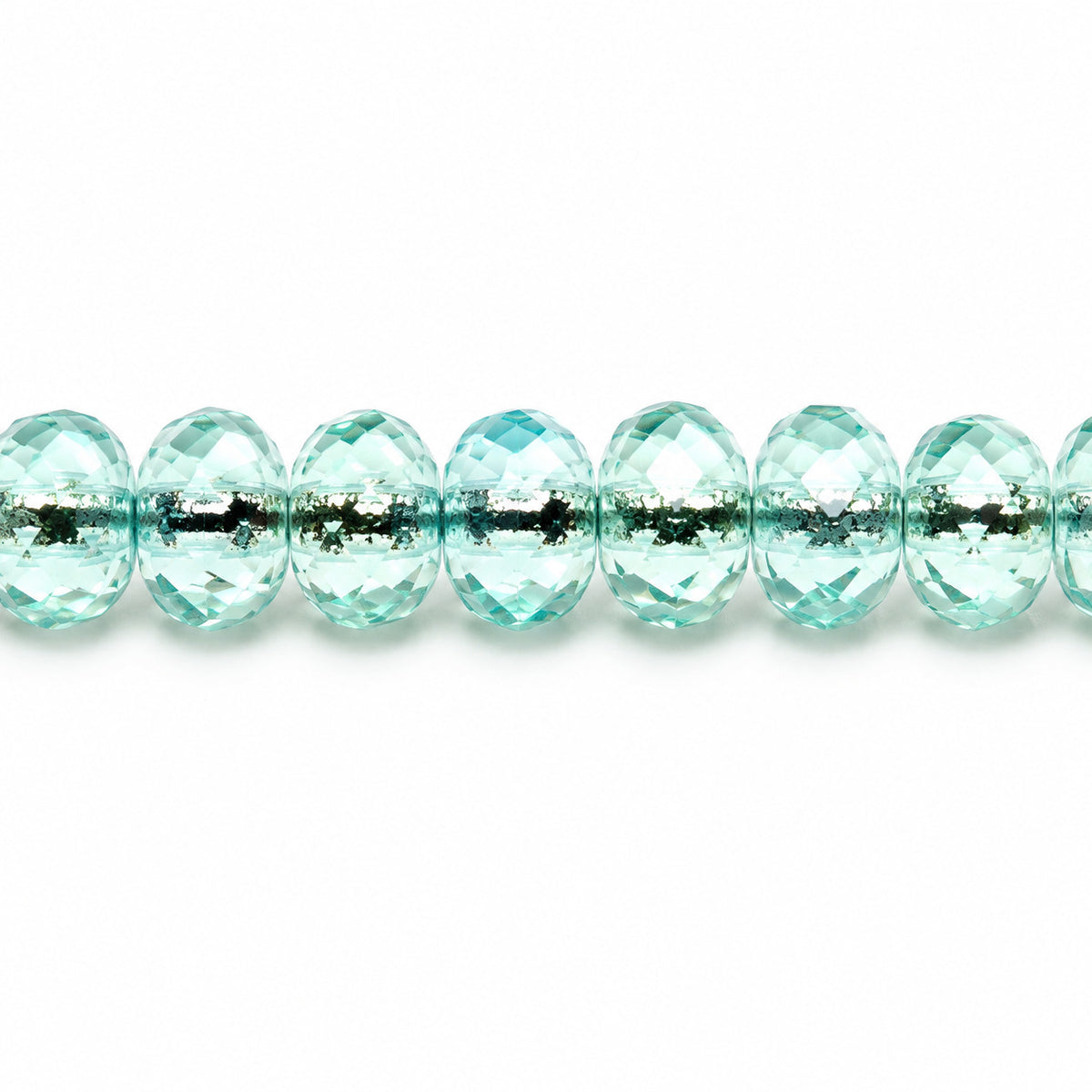 Special Cut Faceted Fire Polished Beads, 57601 Ab (57601-28701), Glass, Czech Republic