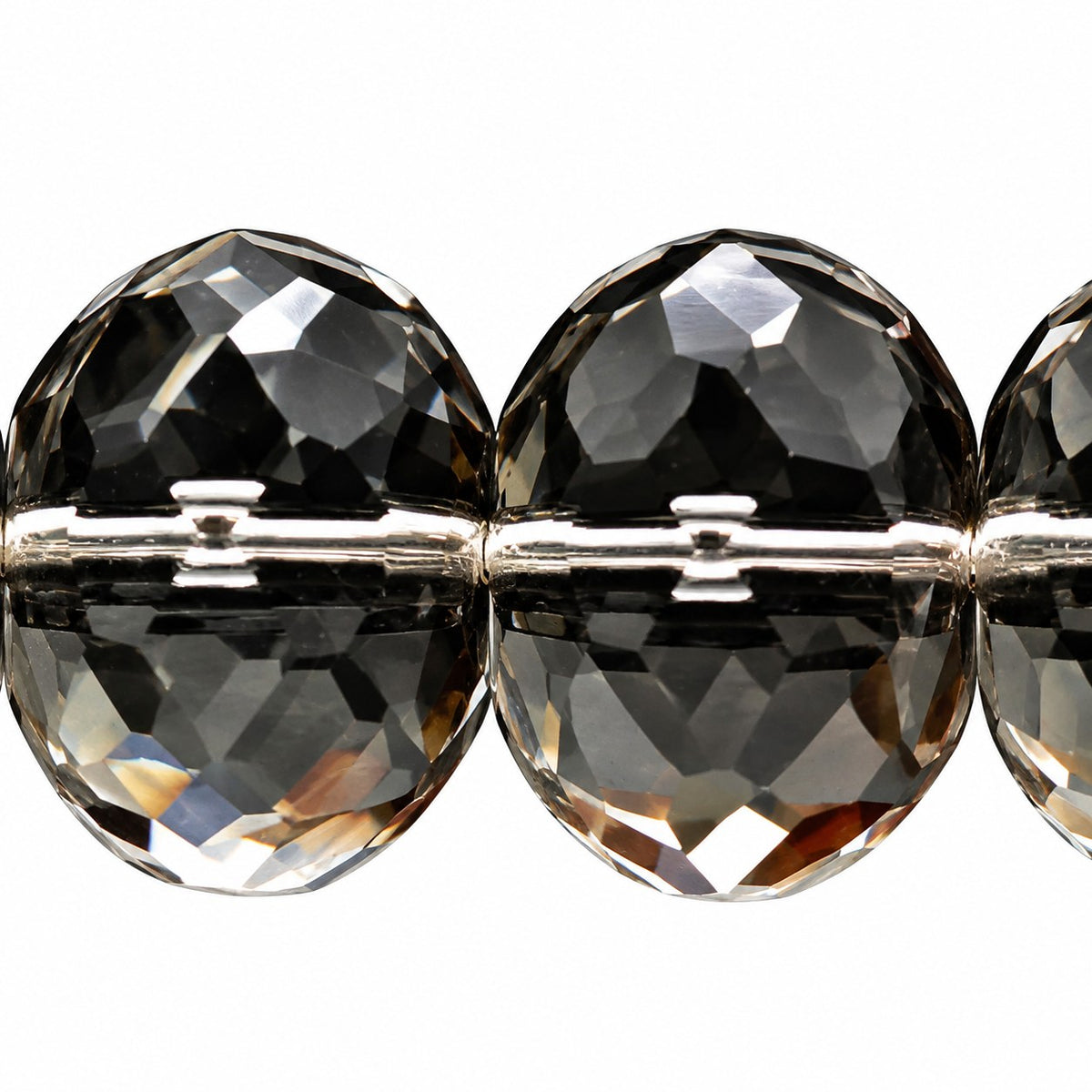 Special Cut Faceted Fire Polished Beads, Crystal (00030), Glass, Czech Republic