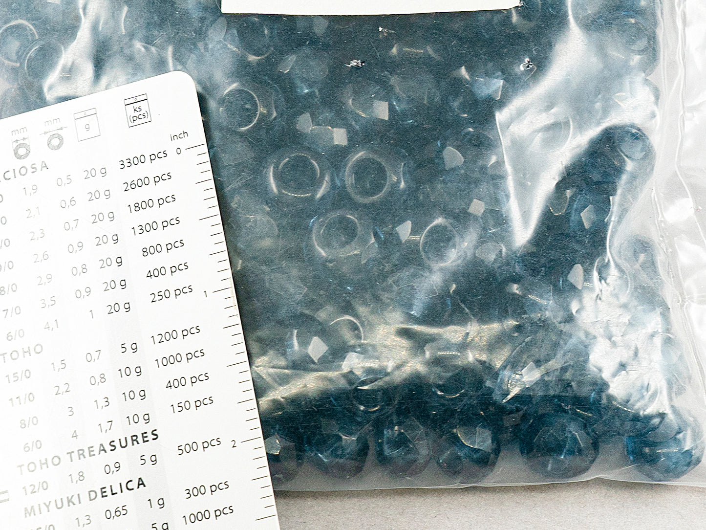 アウトレット 250g ファセット加工 ファイアポリッシュ ロンデルビーズ ラージホール付き ロンデル ラージホール、14 x 9 mm、透明ダークブルー (30320)、ガラス、チェコ共和国