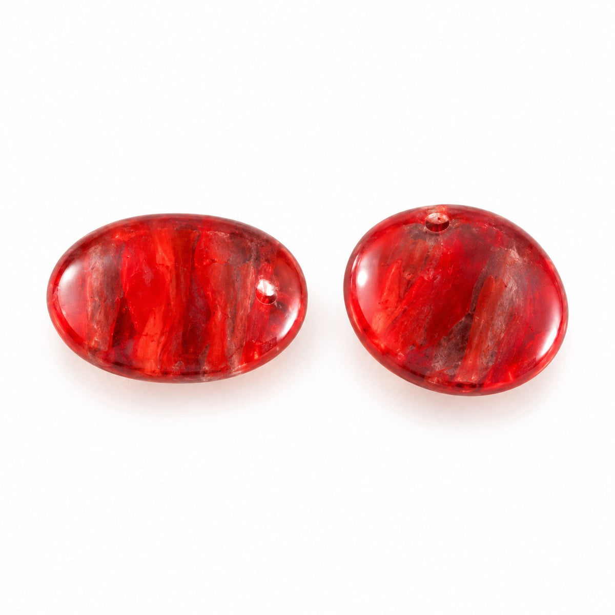 Oval Lentil Beads, X1558 (x1558), Glass, Czech Republic