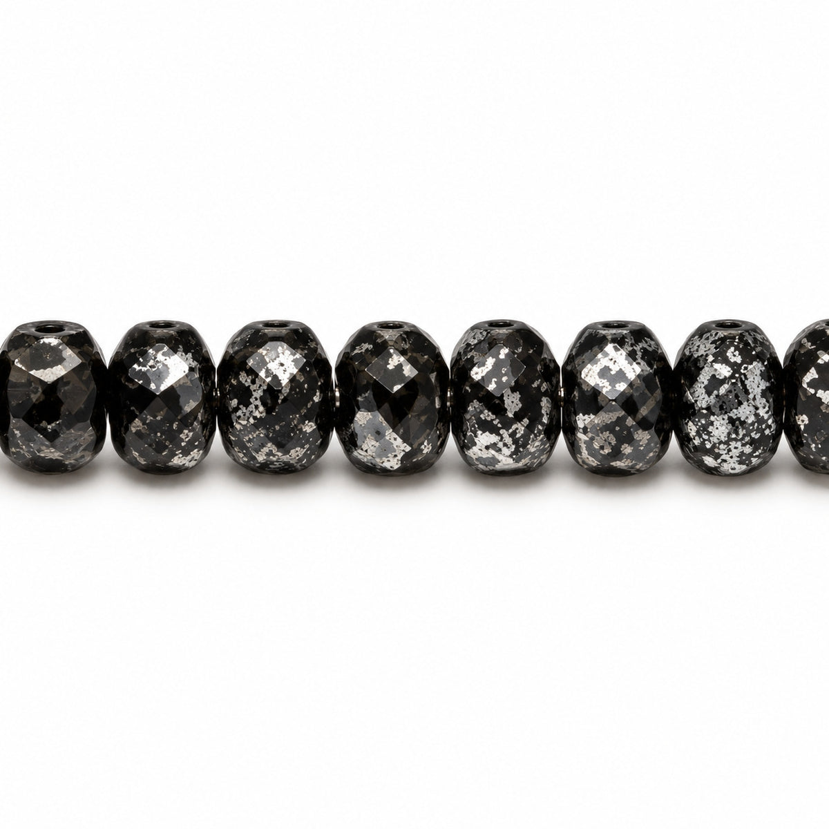 Special Cut Faceted Fire Polished Beads, Black 47902 (23980-47902), Glass, Czech Republic