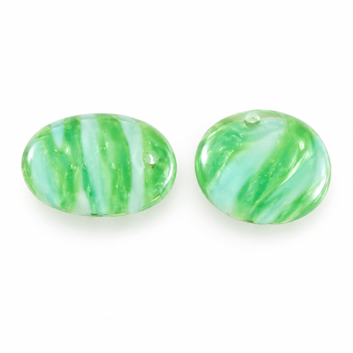 Oval Lentil Beads, X1556 Ab (x1556-28701), Glass, Czech Republic