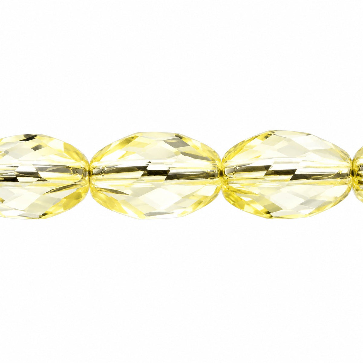 Faceted Special Cut Beads, Transparent Yellow (80100), Glass, Czech Republic