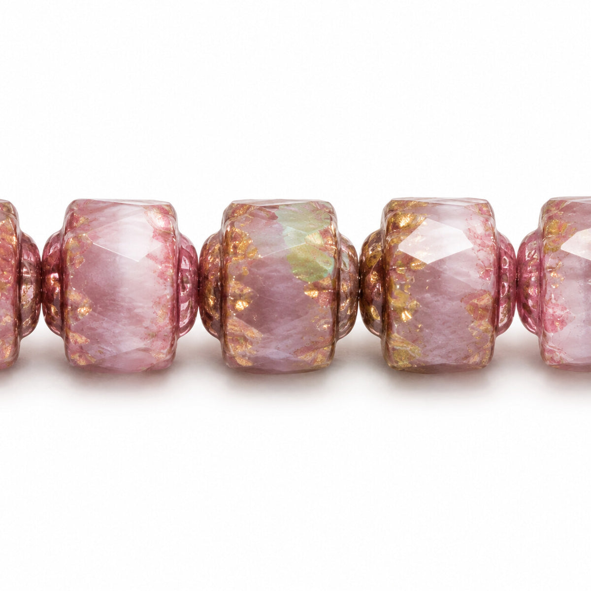 Cathedral Faceted Fire Polished Beads, X1957 Purple (x1957-15726), Glass, Czech Republic