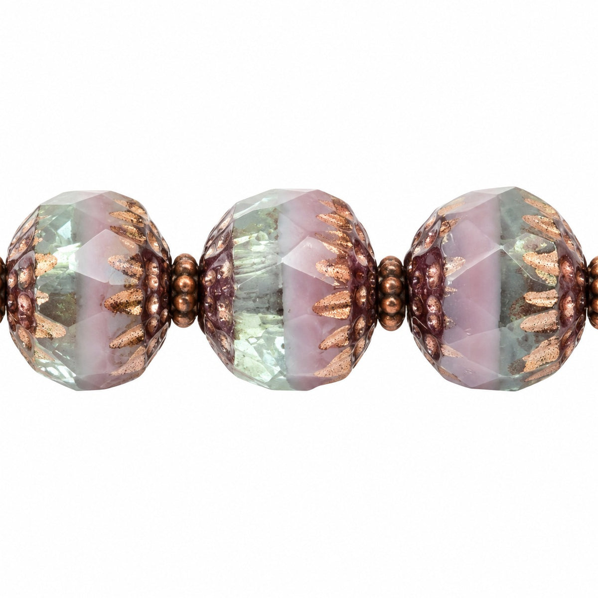 Cathedral Faceted Fire Polished Beads, X3198 Purple (x3198-15726), Glass, Czech Republic