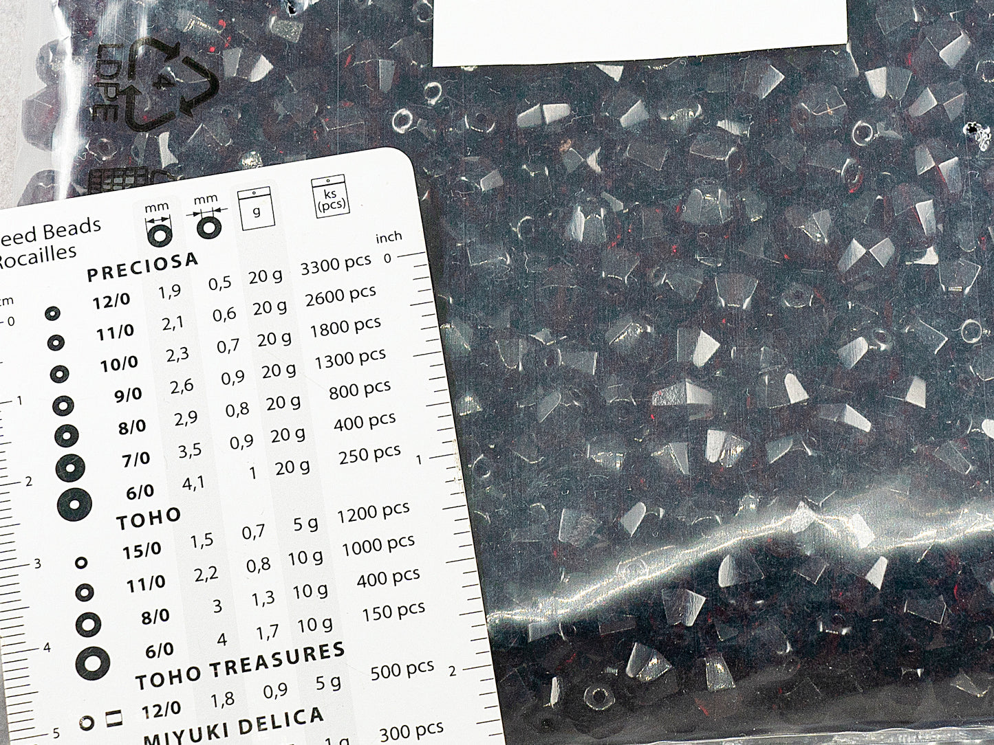 アウトレット 250g バイコーン ファセット ファイアポリッシュ ビーズ バイコーン、8 x 8 mm、透明レッド (90110)、ガラス、チェコ共和国