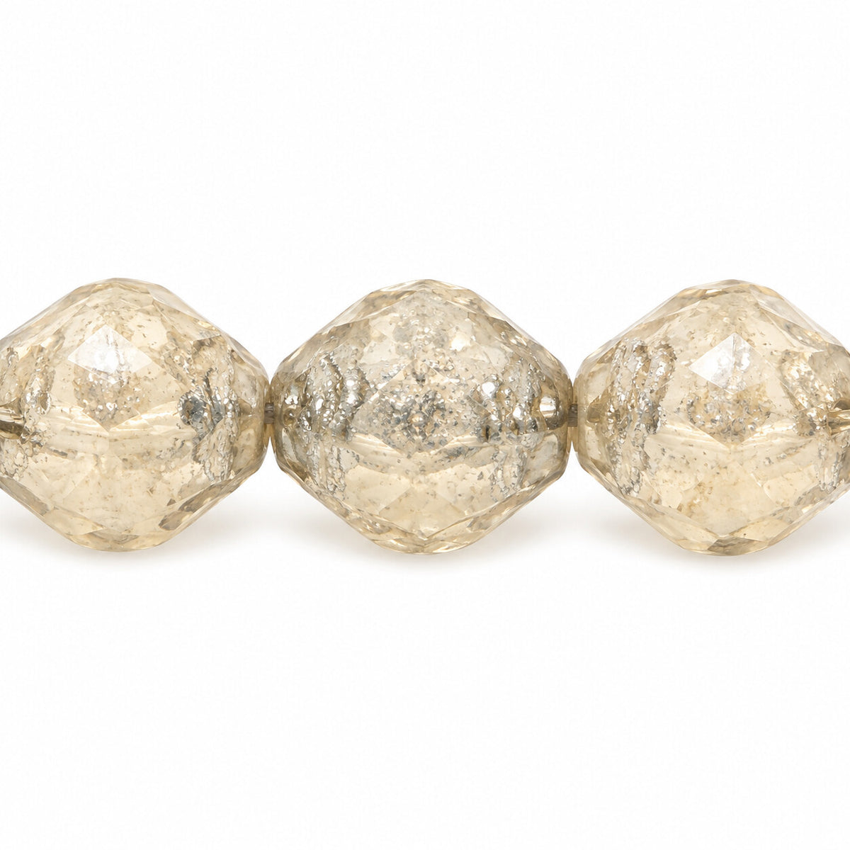 Wasp Special Cut Faceted Fire Polished Beads, 16008 Platin (16008-13702), Glass, Czech Republic