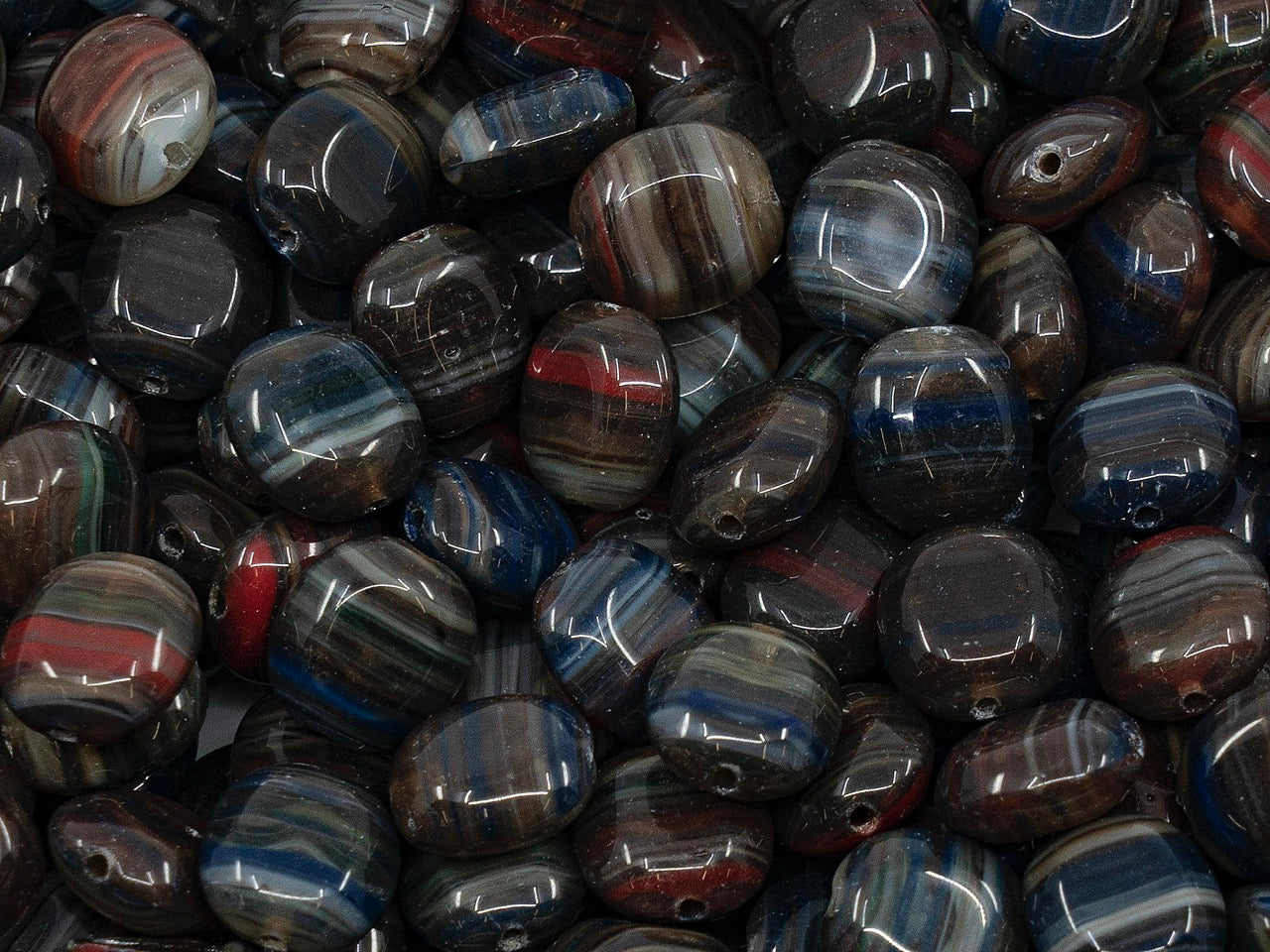OUTLET Pressed Beads, mm, Glass, Czech Republic