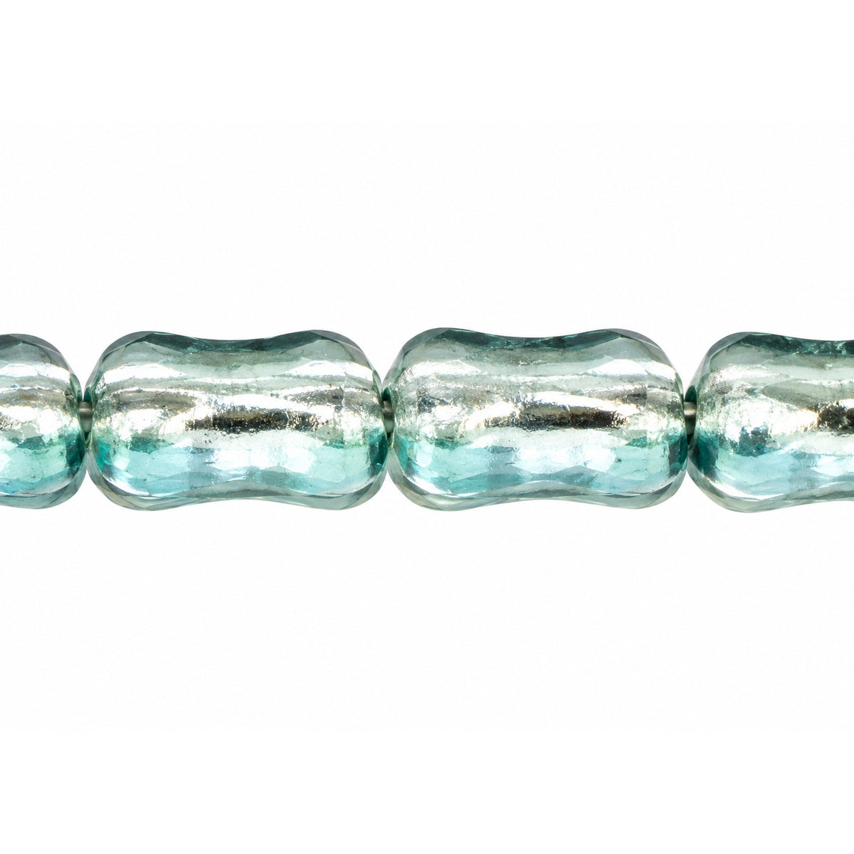 Shaped Pressed Beads, Crystal 14458 (00030-14458), Glass, Czech Republic