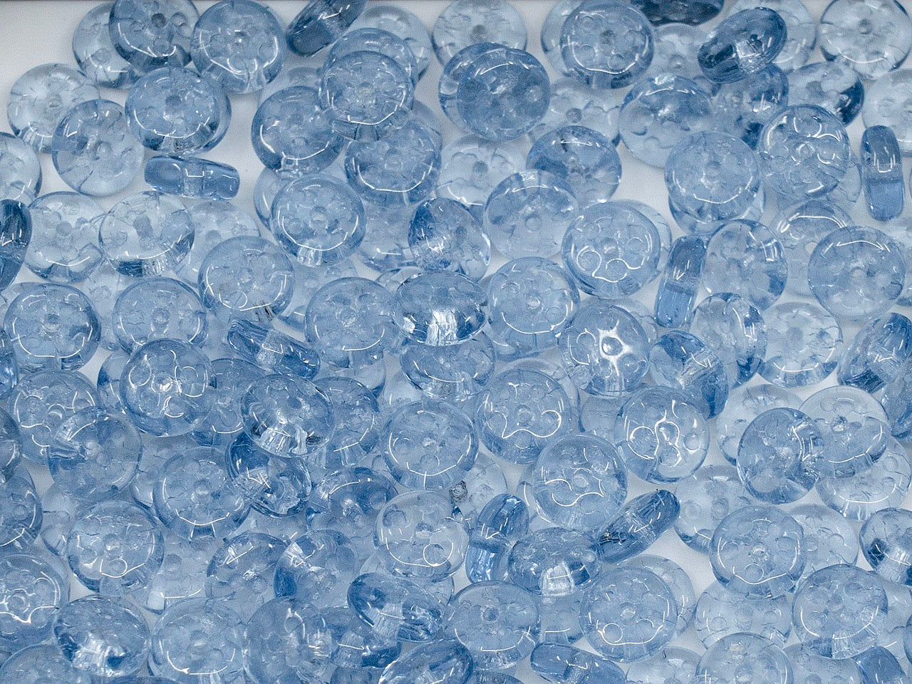 アウトレット スペーサー ロンデル プレスビーズ 6mm ガラス チェコ共和国