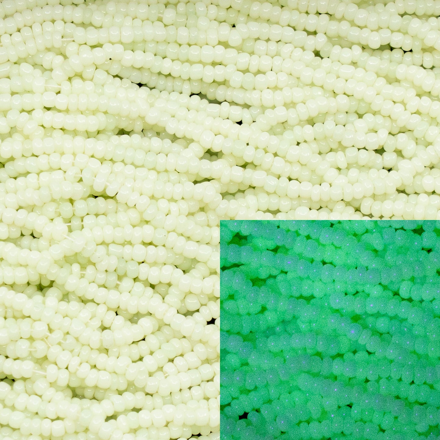OUTLET 10 grams Preciosa Ornela Seed Beads, Round Hole, Loose, Light Pale Green (ight-pale-green), Glass, Czech Republic