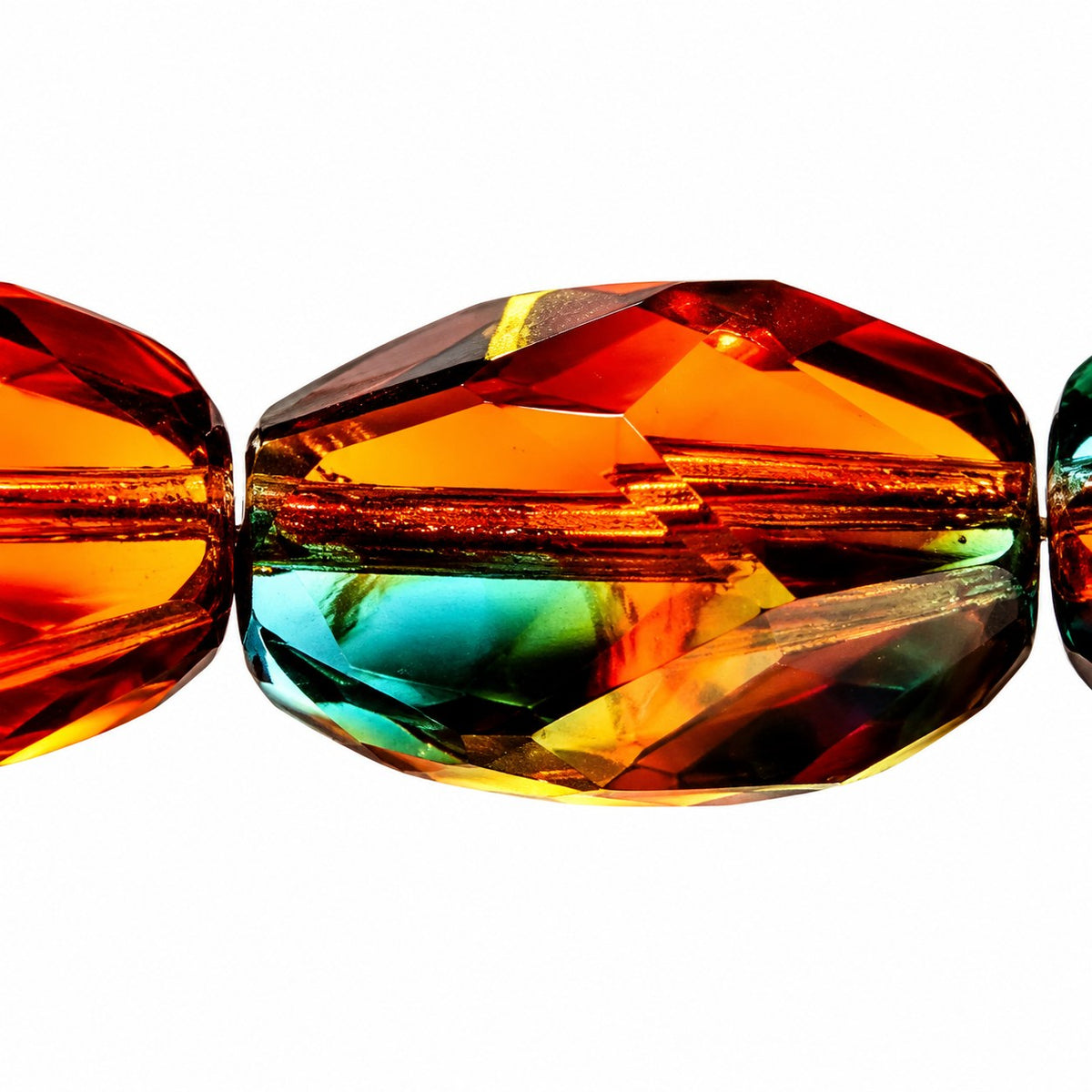 Faceted Special Cut Beads, T0060 (t0060), Glass, Czech Republic