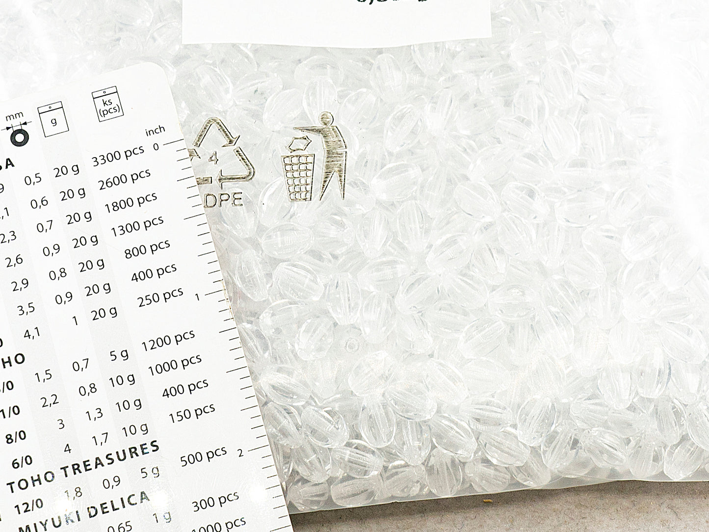 アウトレット 250g ファセット加工 ファイアポリッシュ オーバルビーズ オリーブ 8 x 6 mm クリスタル (00030-) ガラス チェコ共和国