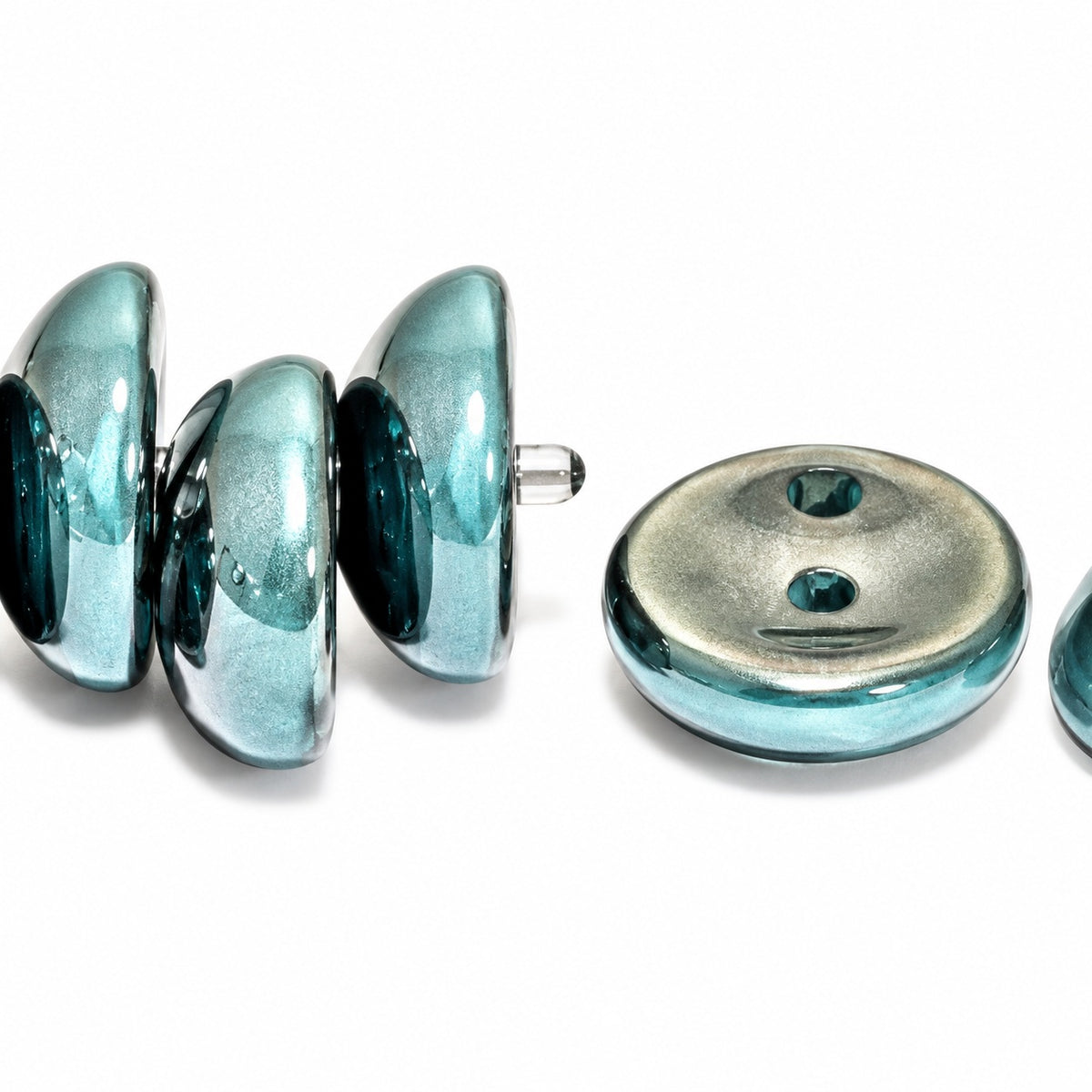 Piggy Beads, Turquoise Blue 27200 (63030-27200), Glass, Czech Republic