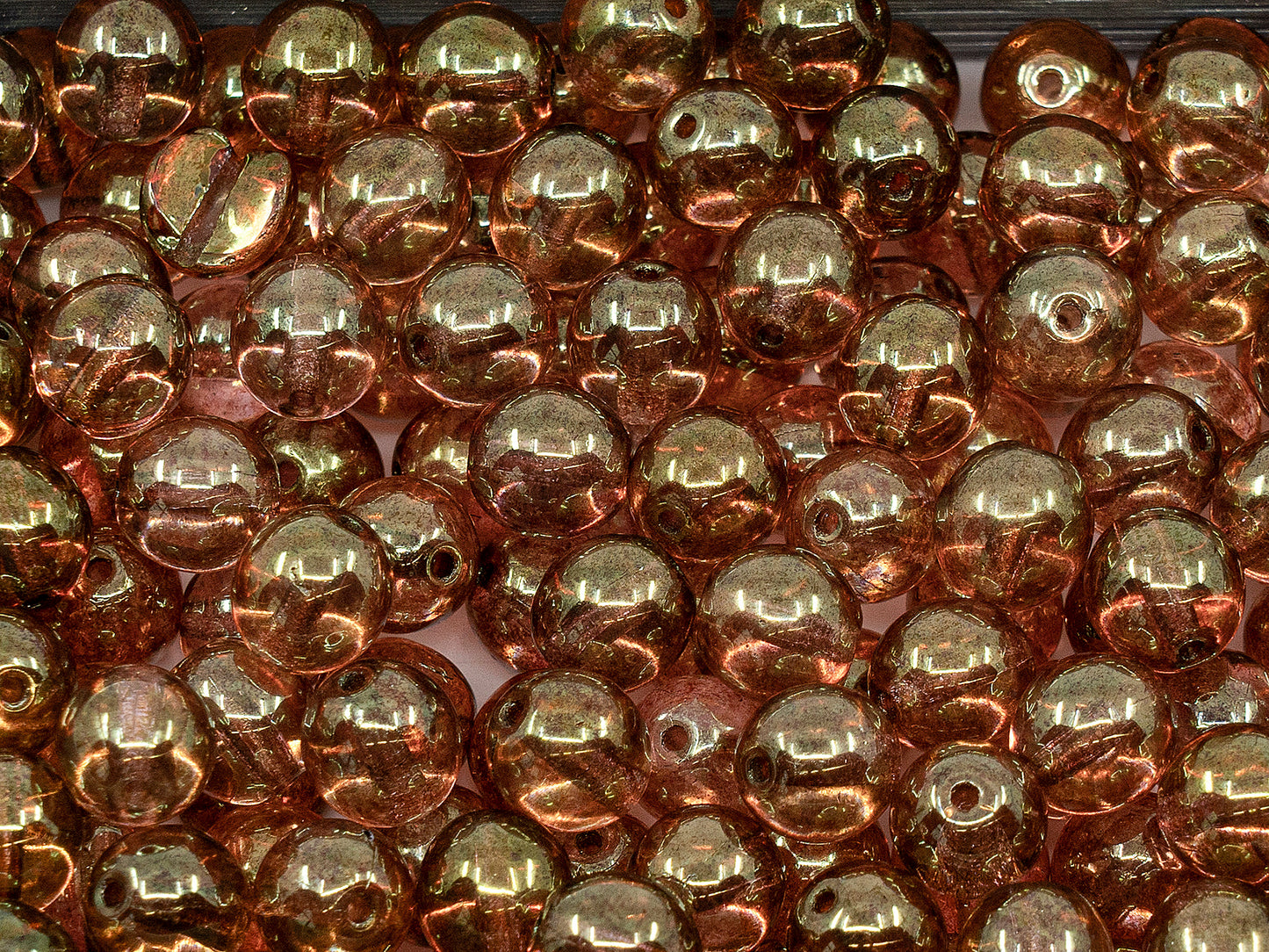 アウトレット ラウンドビーズ、8mm、ガラス、チェコ共和国