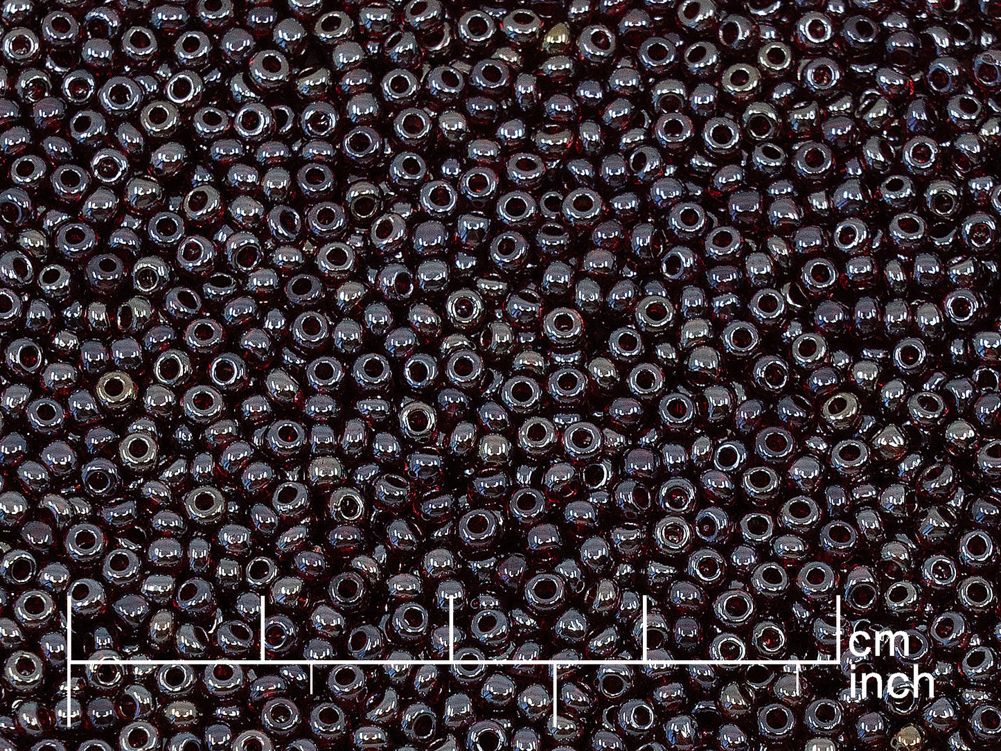OUTLET Rocailles Seed Beads Preciosa Ornela size 10/0, Garnet, Sfinx Red (96120), Glass, Czech Republic