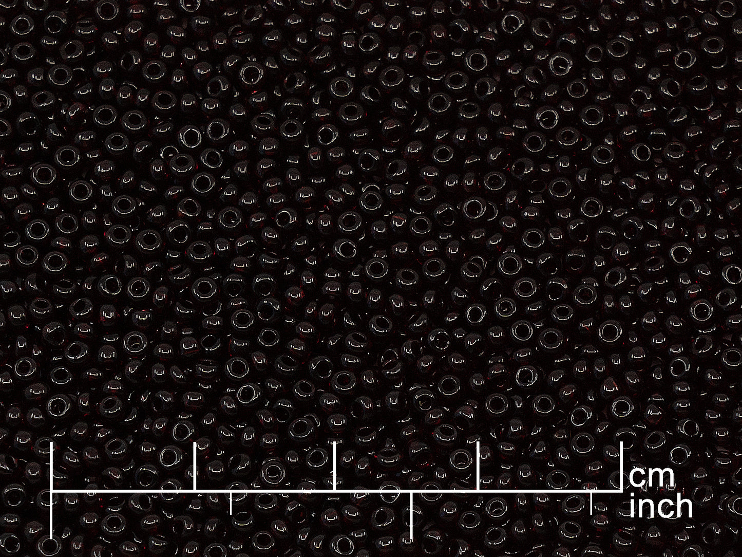 OUTLET Rocailles Seed Beads Preciosa Ornela size 10/0, Transparent Red Brown (90120), Glass, Czech Republic