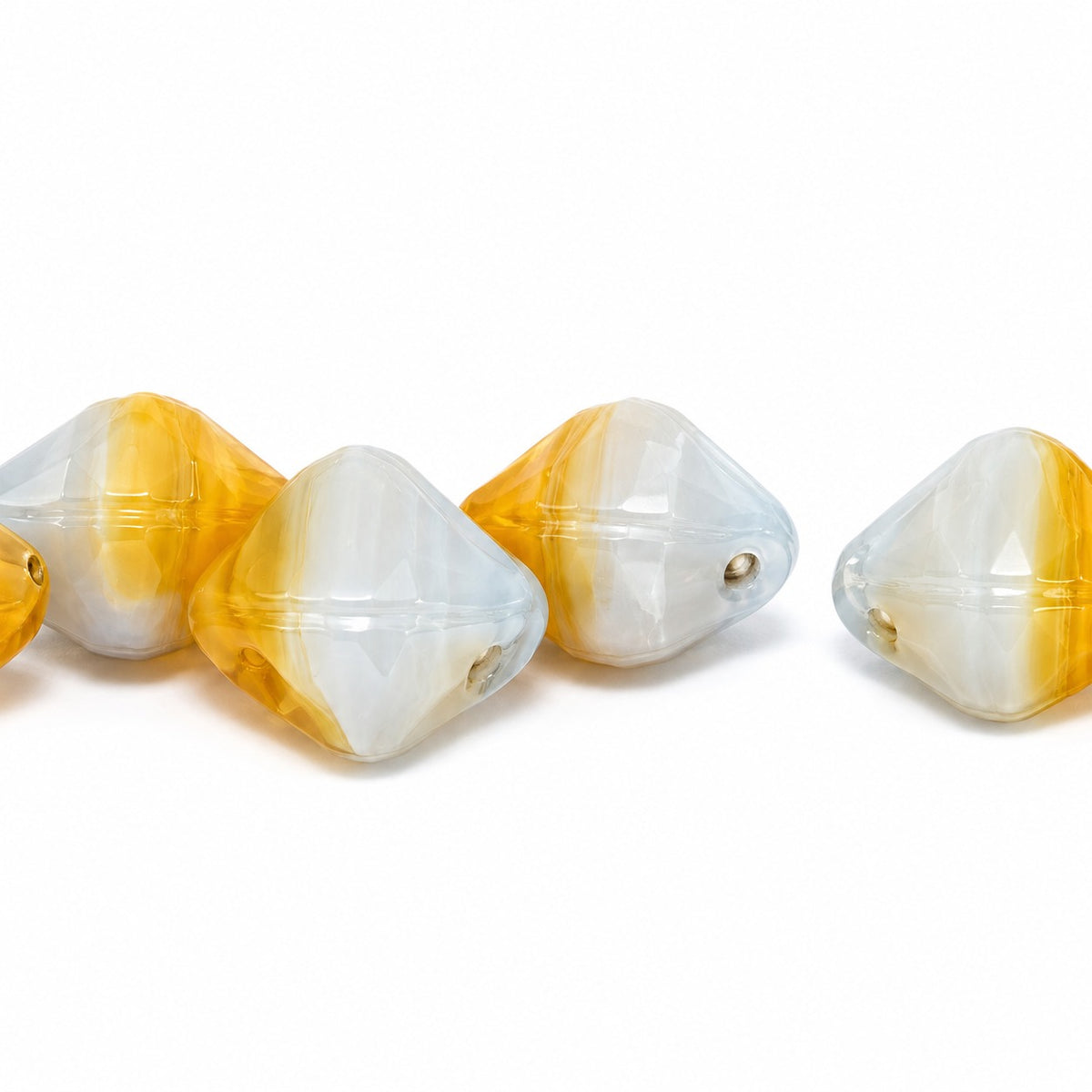 Silky 2-Hole Square Beads, X1818 (x1818), Glass, Czech Republic